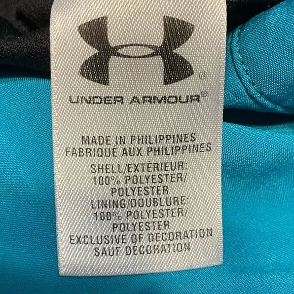 Under Armour Fly-By 2.0 Running Shorts Teal Green Black Nylon Athletic S - Picture 7 of 8